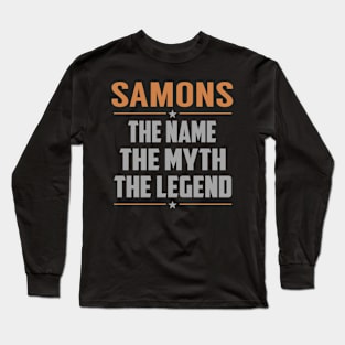 SAMONS The Name The Myth The Legend Long Sleeve T-Shirt